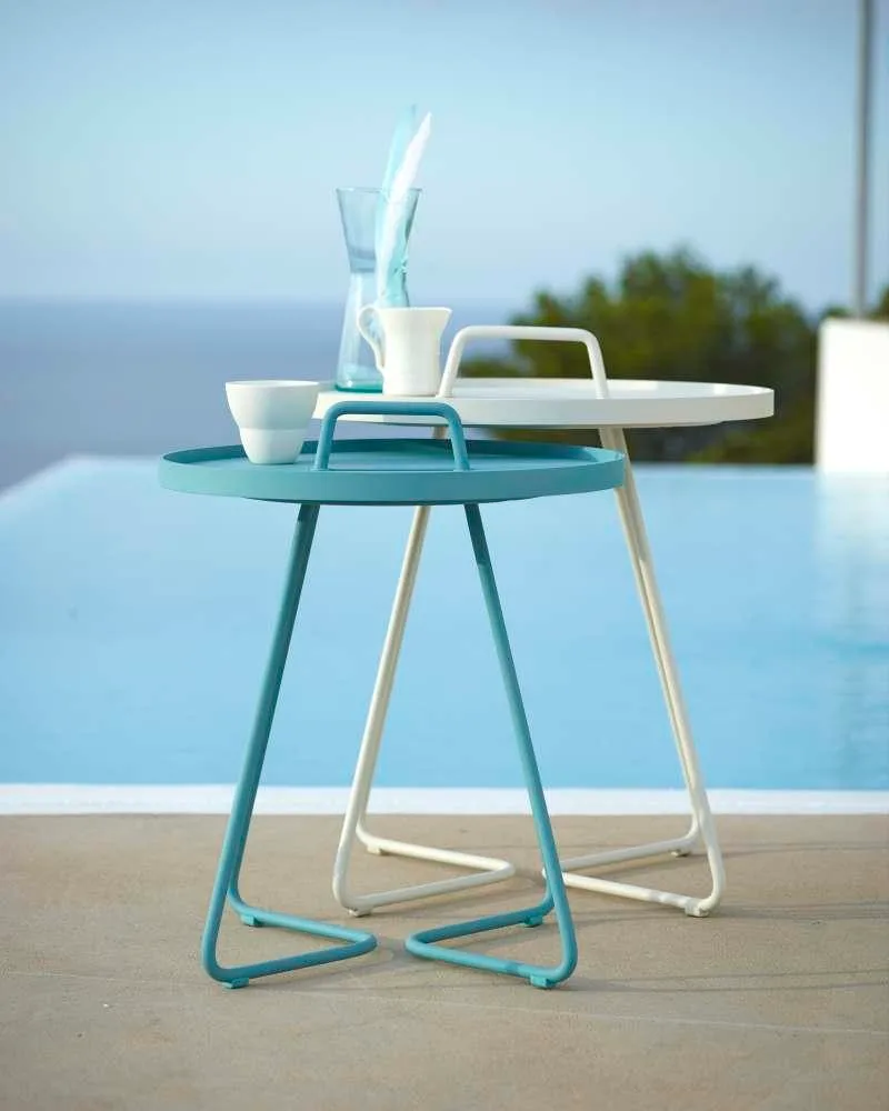 Cane-line ON-THE-MOVE side table, small, grey - Image 6