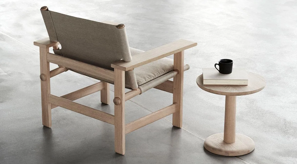 Fredericia CANVAS armchair, natural canvas / soaped oak - Image 6