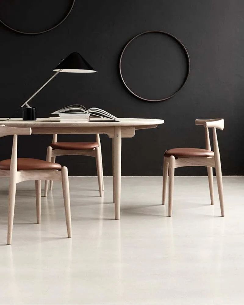 Carl Hansen & Søn CH20-tuoli, öljytty tammi/Thor-nahka 307 - Image 2