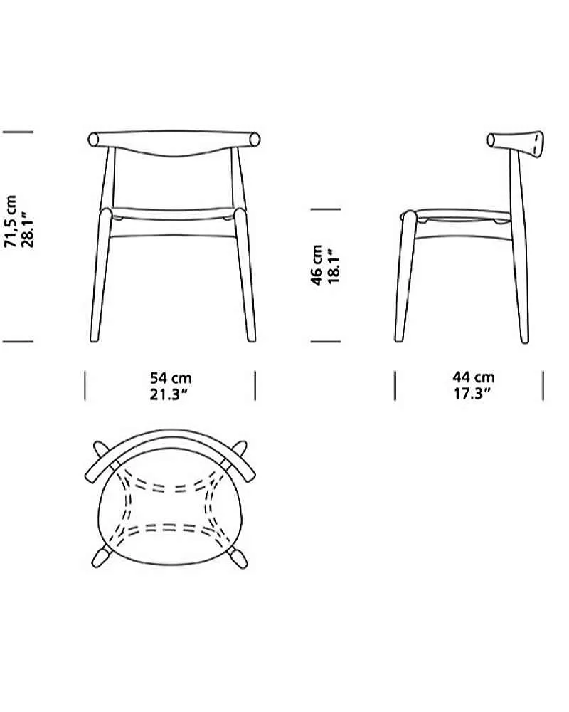 Carl Hansen CH20 chair, oiled oak / light leather - Image 5