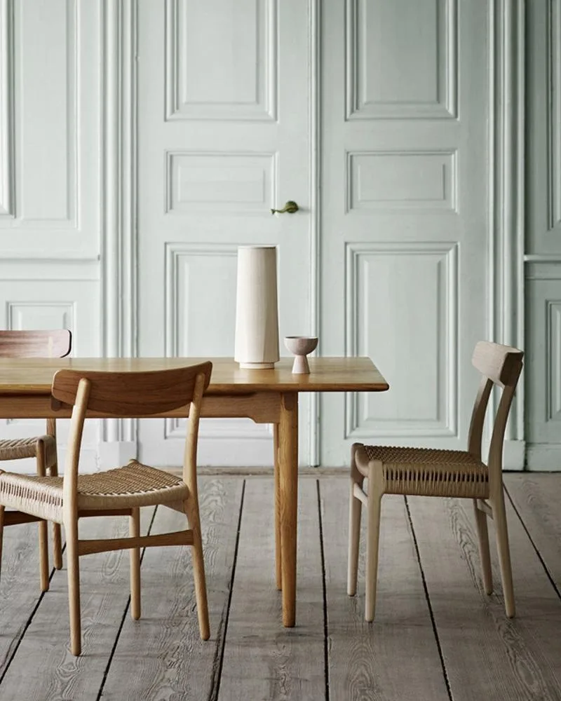 Carl Hansen CH23 chair, soaped oak / black paper cord - Image 4