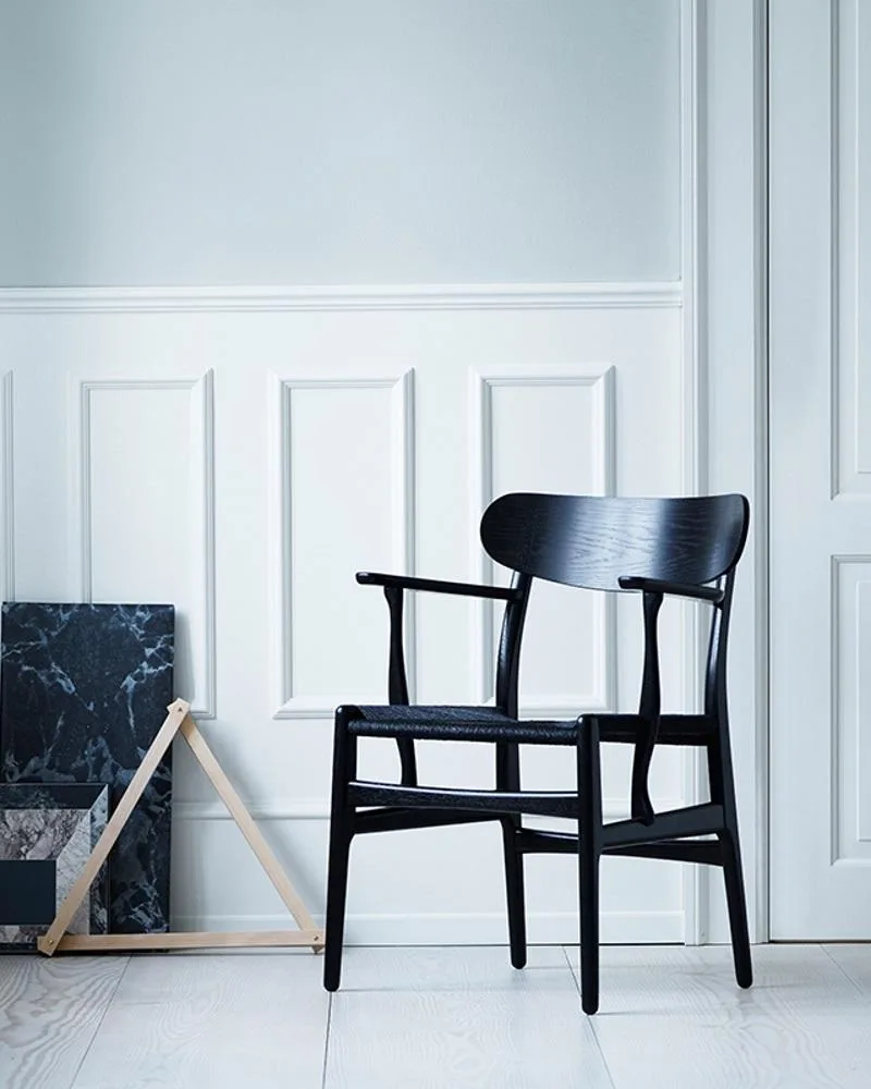 Carl Hansen CH26 chair, oiled oak / natural paper cord - Image 7