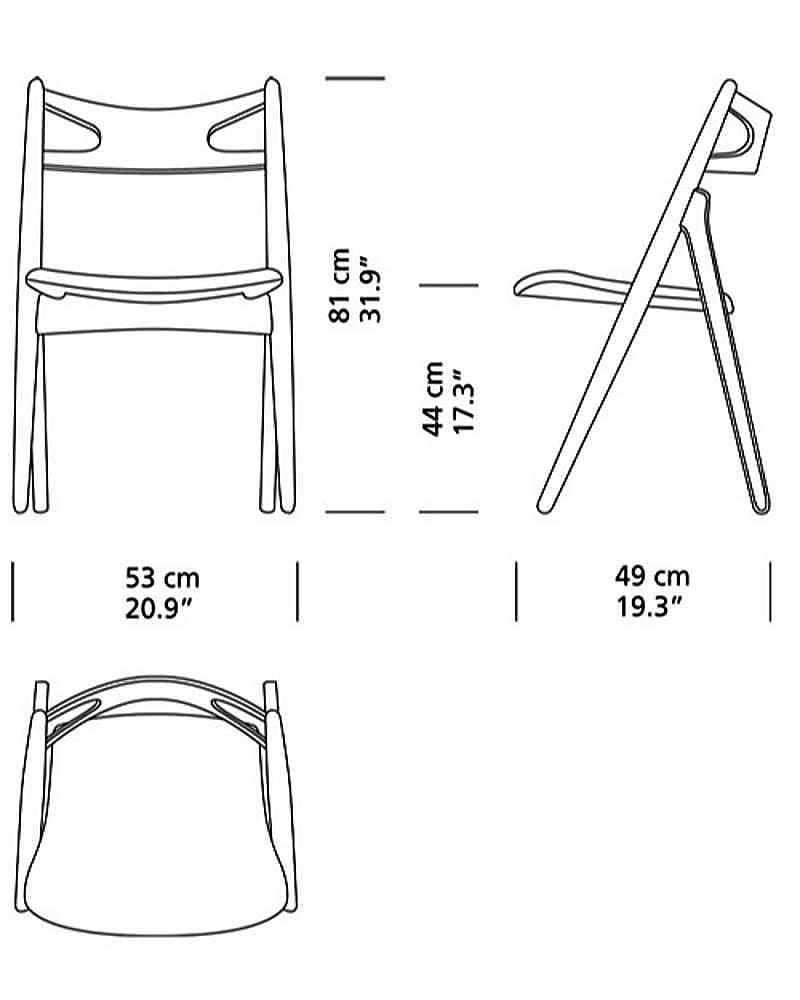 Carl Hansen CH29P -tuoli, saippuoitu tammi/nahka - Image 6