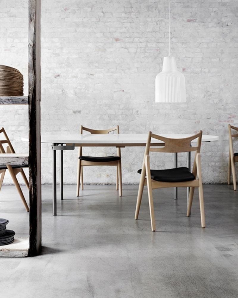 Carl Hansen CH29P -tuoli, saippuoitu tammi/nahka - Image 5