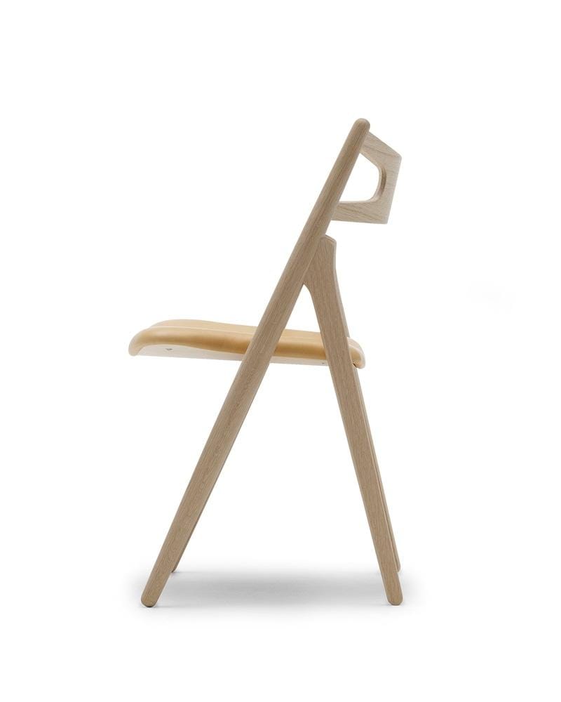 Carl Hansen CH29P -tuoli, saippuoitu tammi/nahka - Image 3