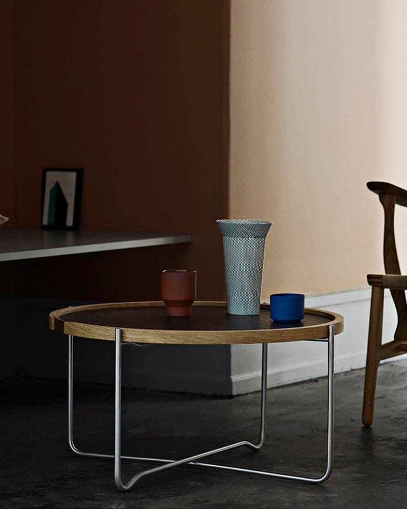 Carl Hansen CH417 -tray table, black/white - Image 3