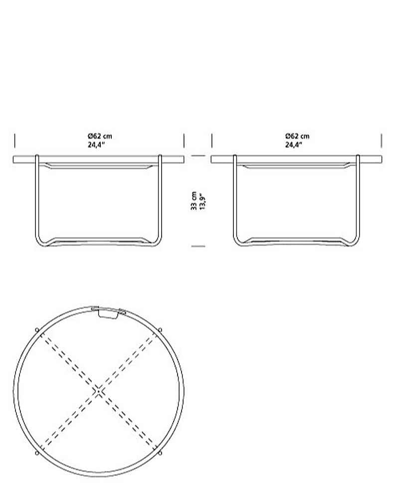 Carl Hansen CH417 -tray table, black/white - Image 5