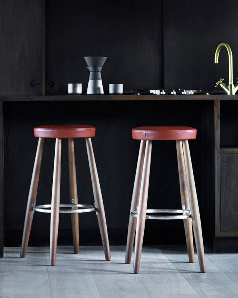 Carl Hansen CH56 -baarituoli, öljytty tammi/nahkaverhoilu - Image 2