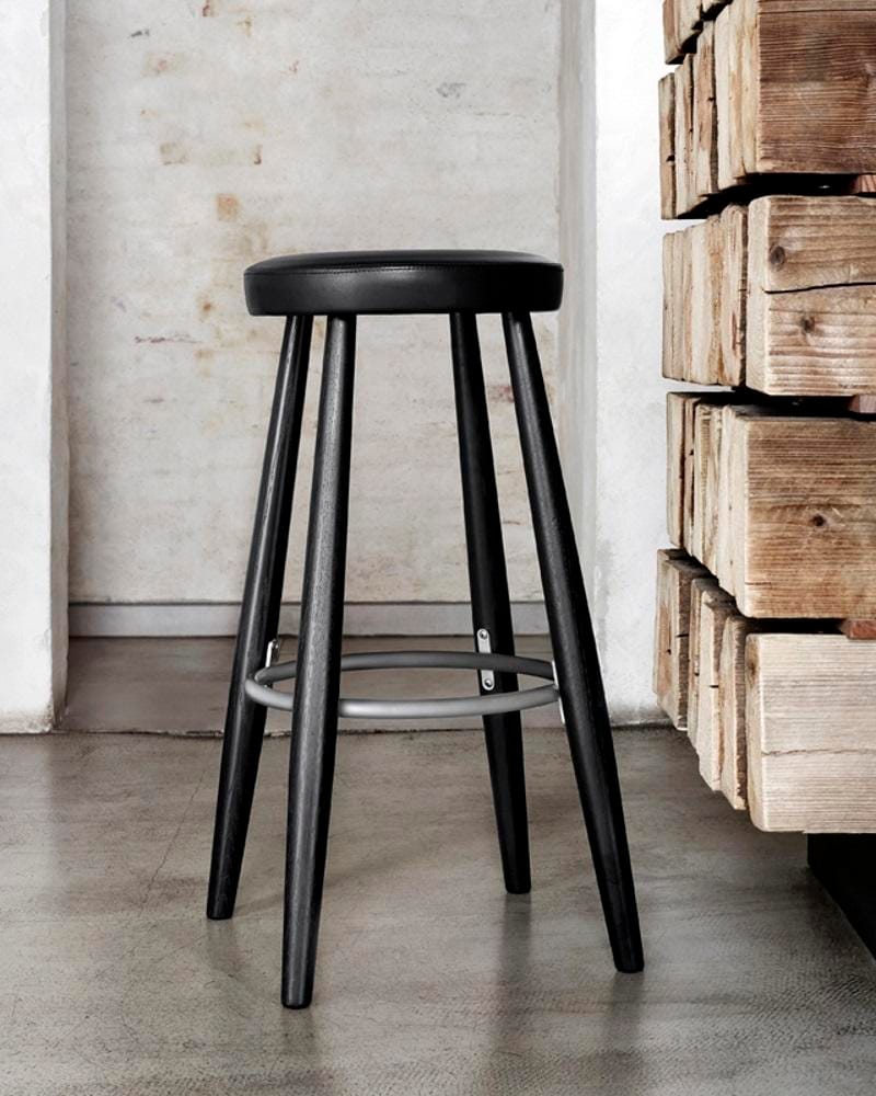 Carl Hansen CH56 -baarituoli, öljytty tammi/nahkaverhoilu - Image 3