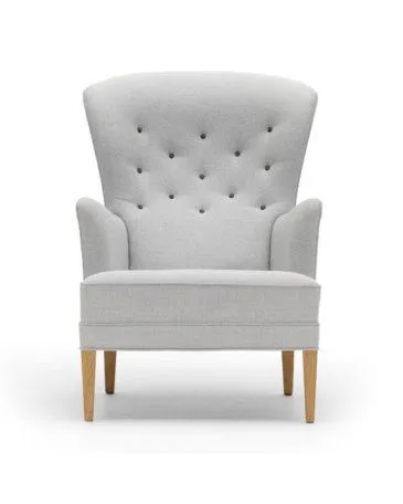 Carl Hansen FH419 HERITAGE -nojatuoli, harmaa/lakattu tammi