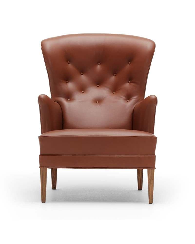 Carl Hansen FH419 HERITAGE -nojatuoli, ruskea nahka/öljytty pähkinä