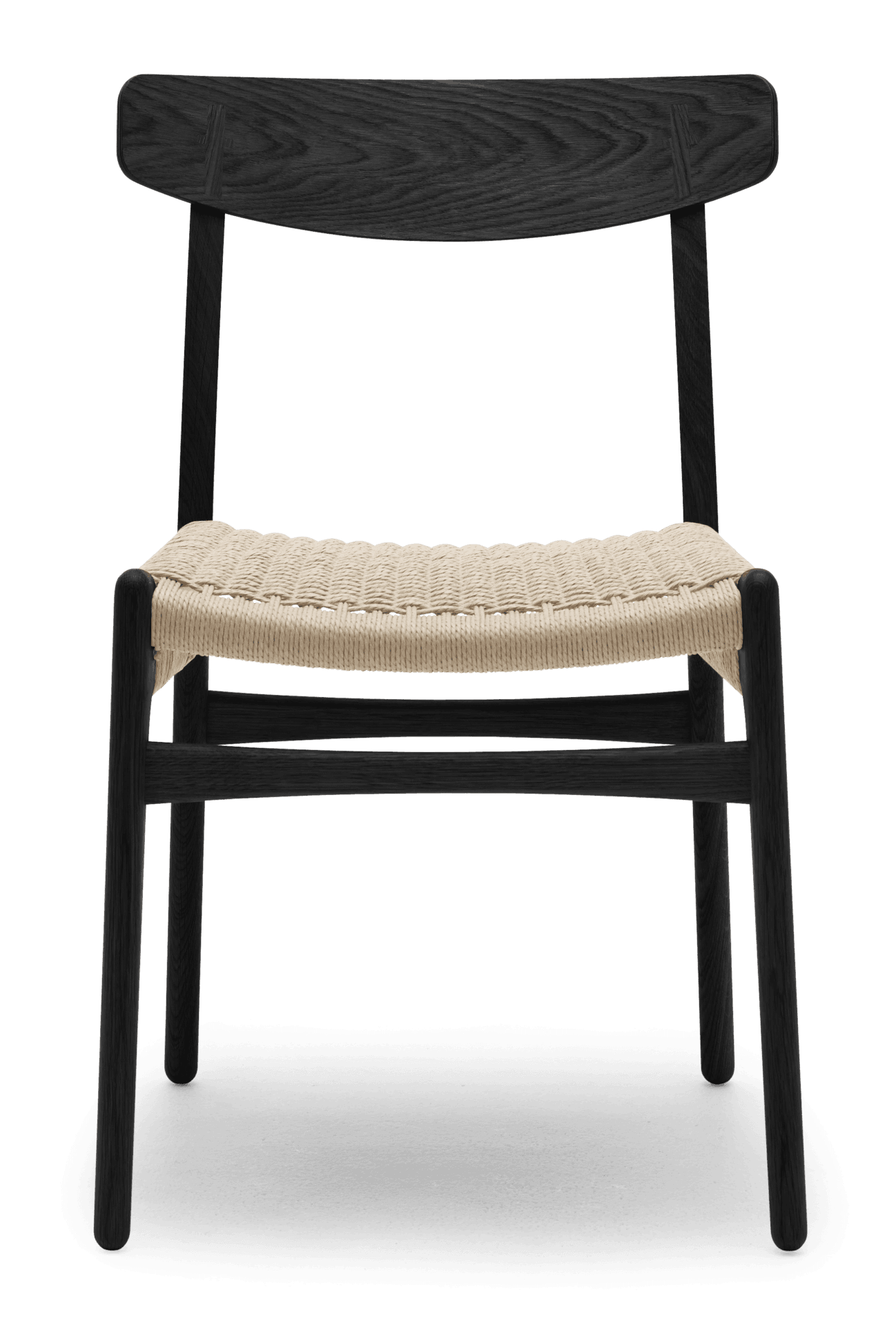 Carl Hansen CH23 chair, black oak / natural paper cord