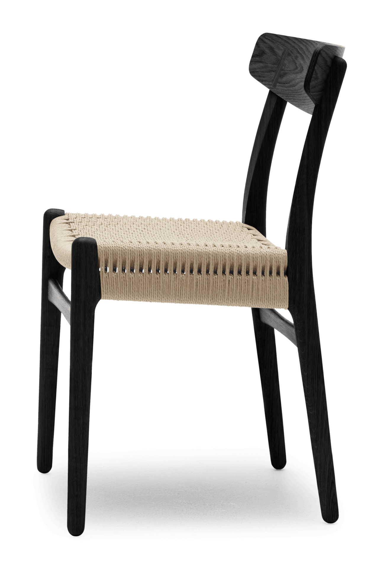 Carl Hansen CH23 chair, black oak / natural paper cord - Image 2
