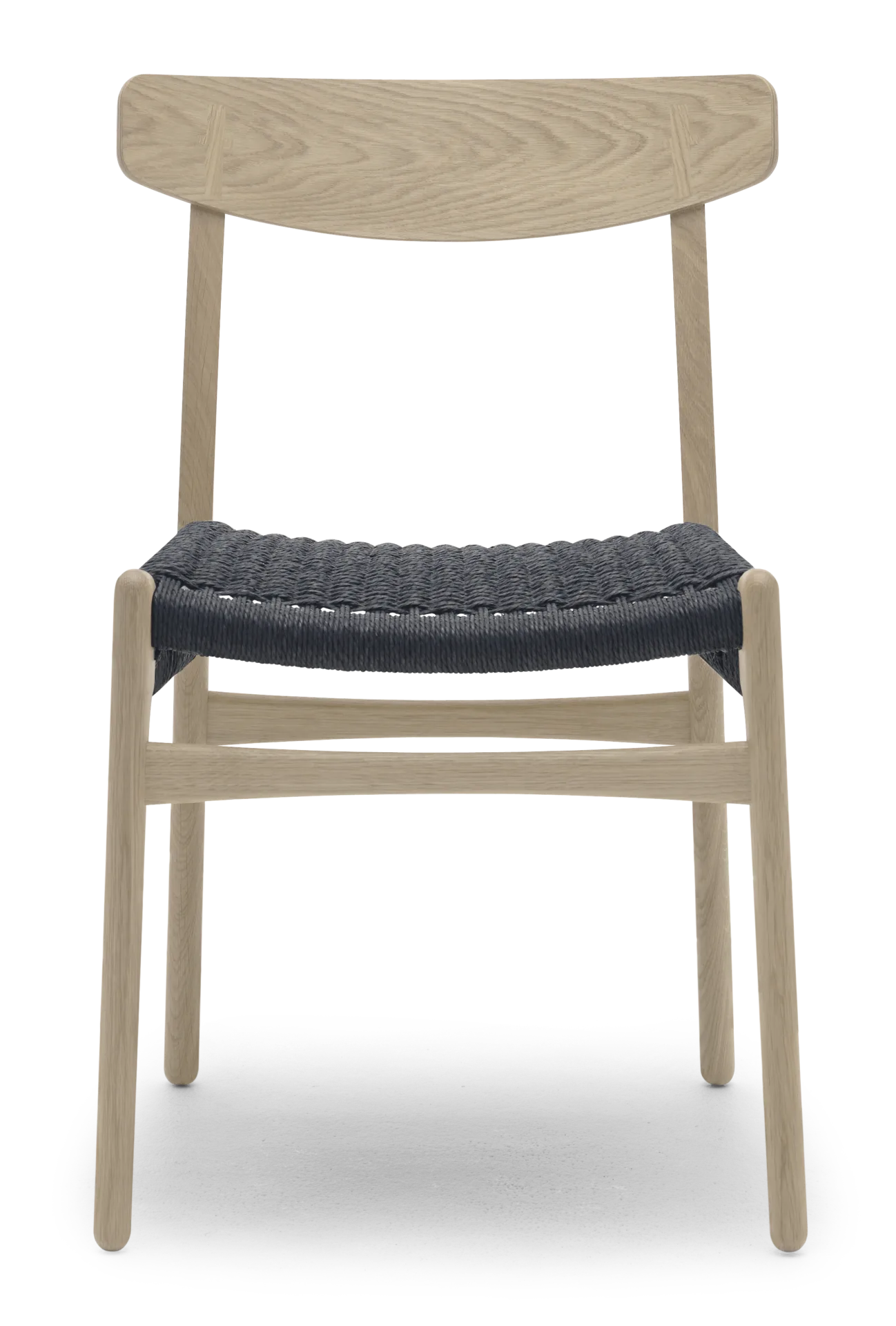 Carl Hansen CH23 chair, soaped oak / black paper cord