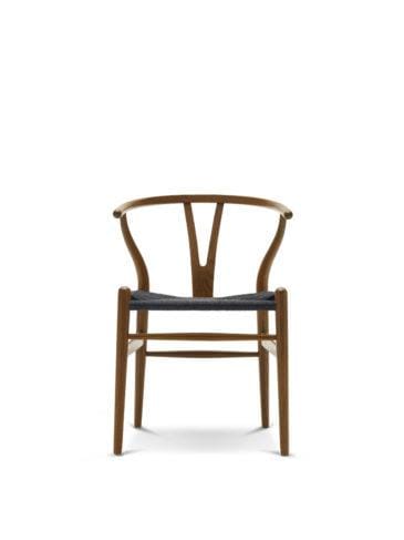 Carl Hansen CH24 chair, smoked oak/black paper cord