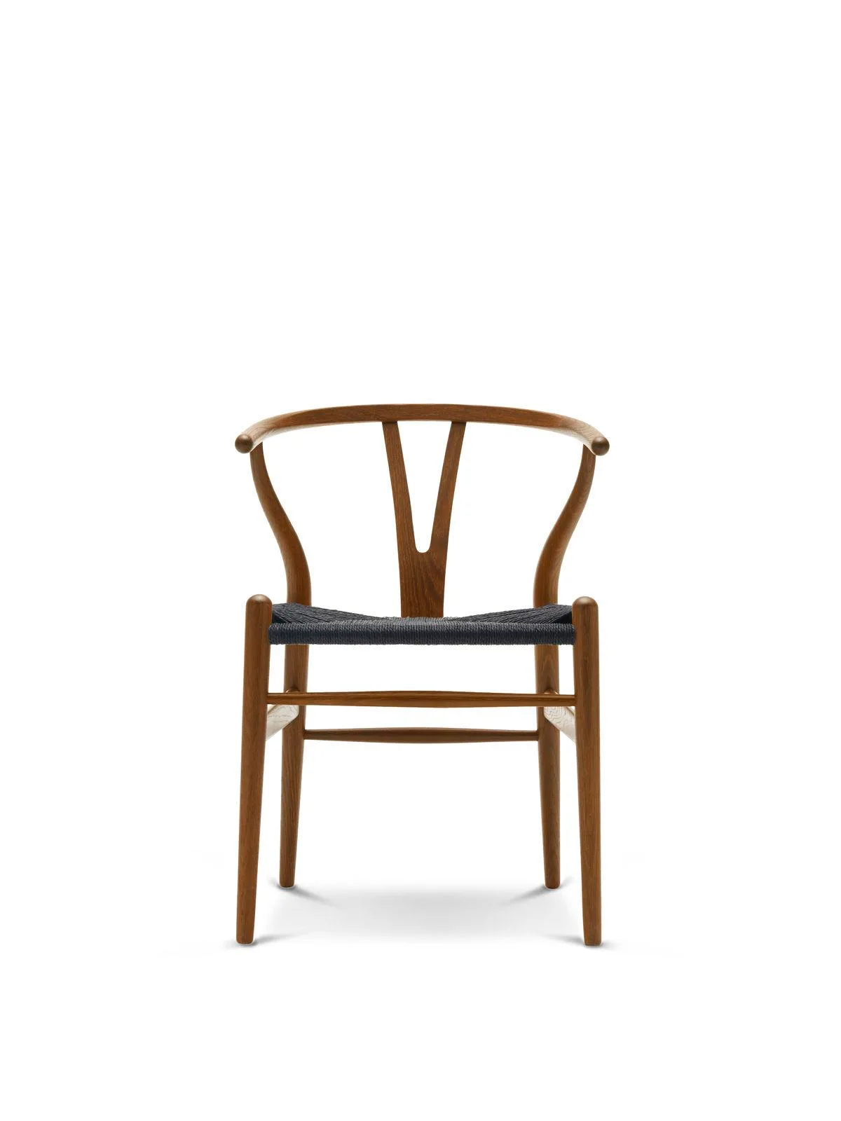 Carl Hansen CH24 chair, smoked oak/black paper cord