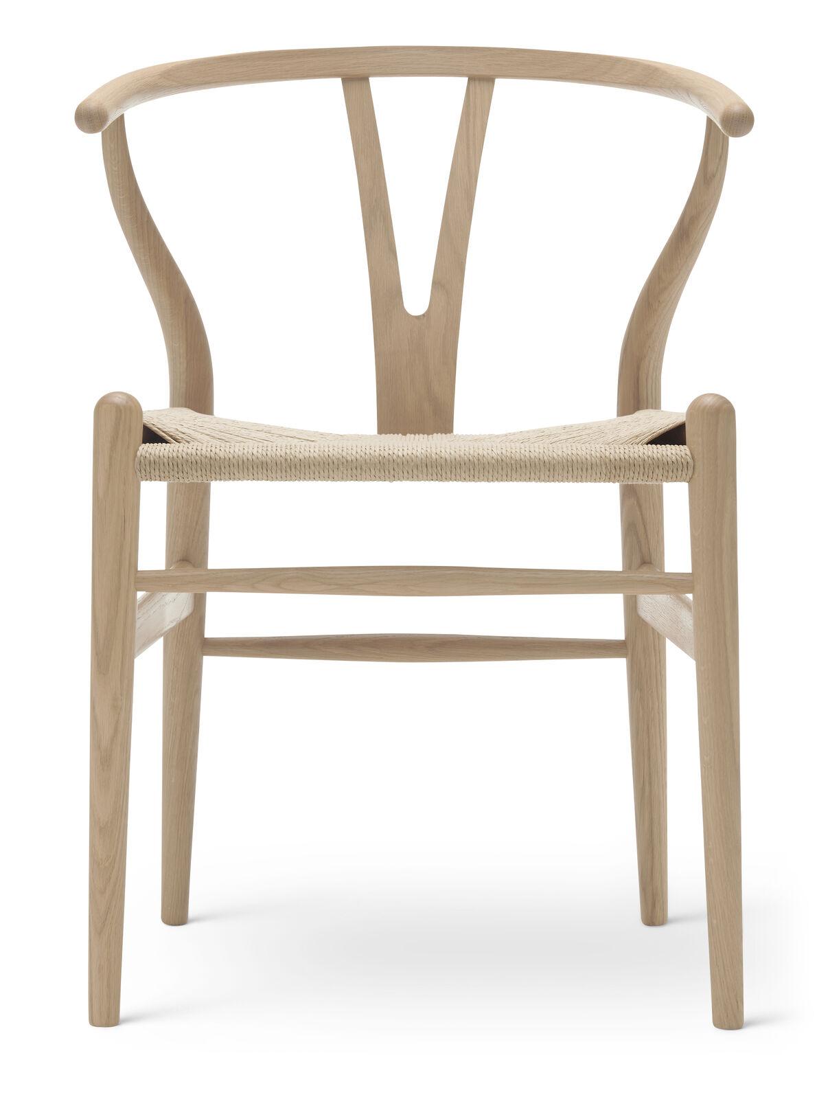 Carl Hansen CH24 chair, white oiled oak/natural paper cord