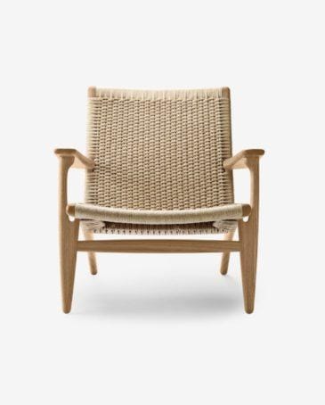 Carl Hansen CH25 -tuoli, öljytty tammi/luonnonvärinen paperinaru