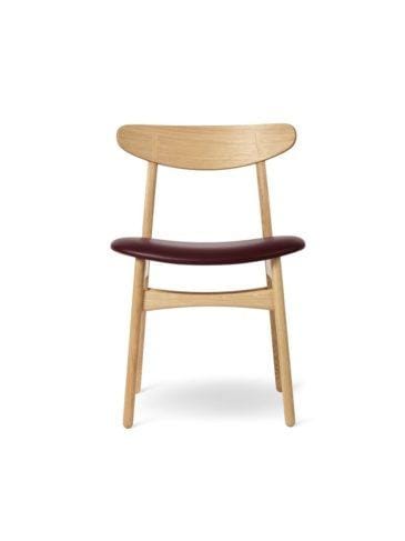 Carl Hansen CH30P chair, oiled oak / leather