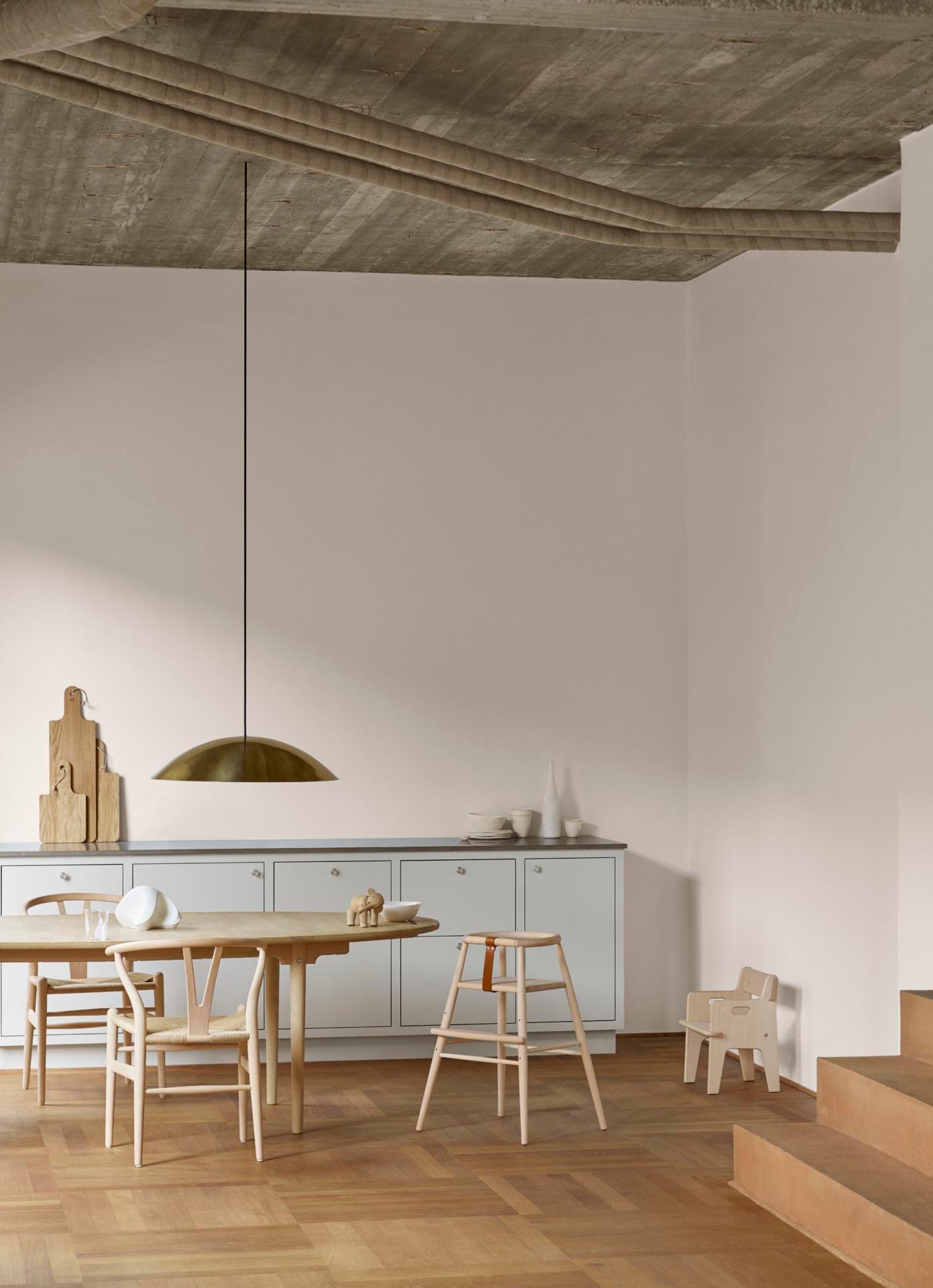 Carl Hansen ND54 syöttötuoli, lakattu pyökki/nahka - Image 3