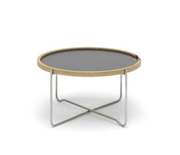 Carl Hansen CH417 -tarjotinpöytä, musta/valkoinen