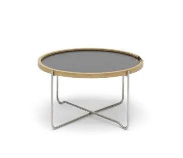 Carl Hansen CH417 -tarjotinpöytä, musta/valkoinen