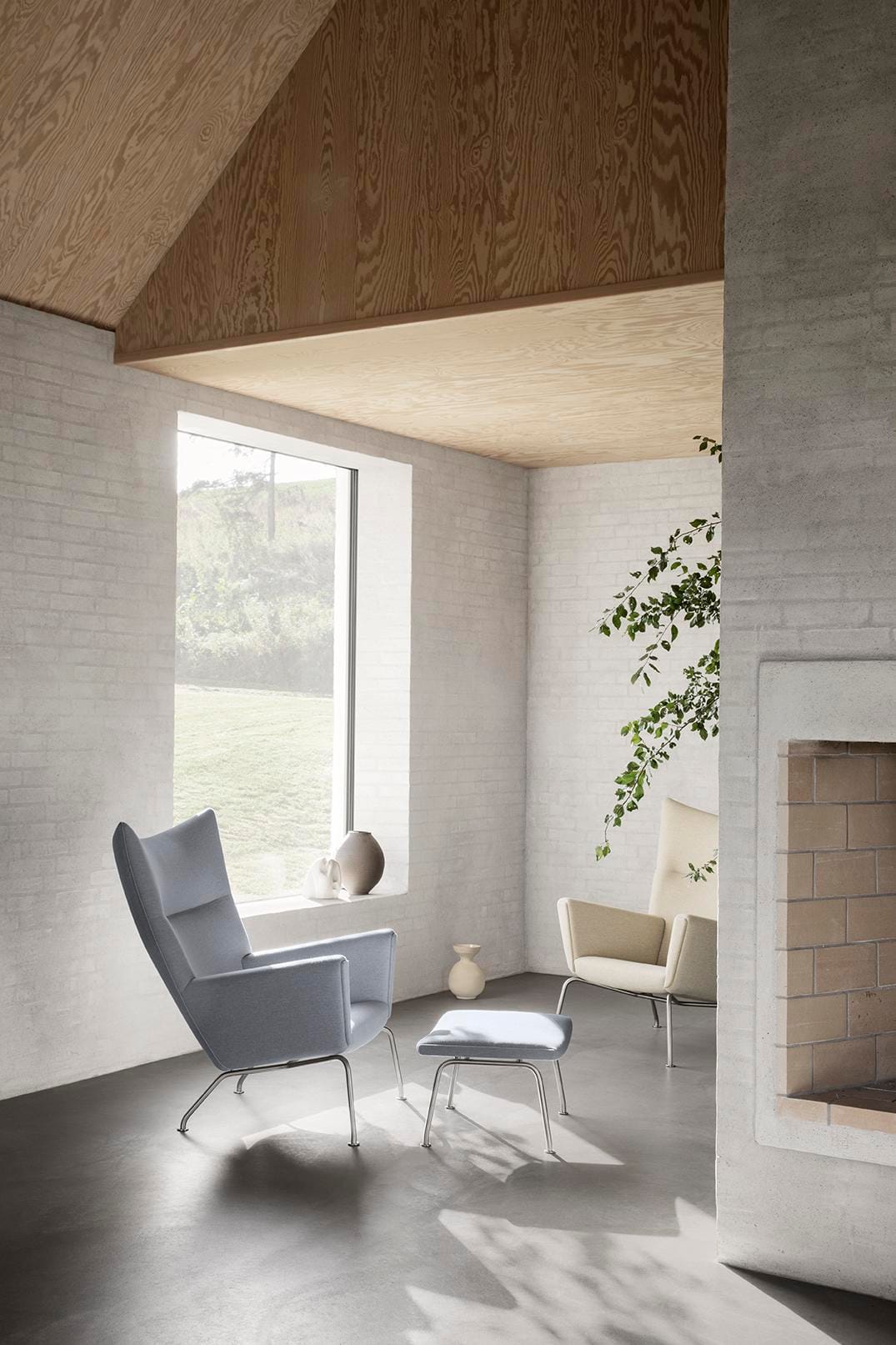 Carl Hansen CH446 jalkarahi, musta nahka - Image 3