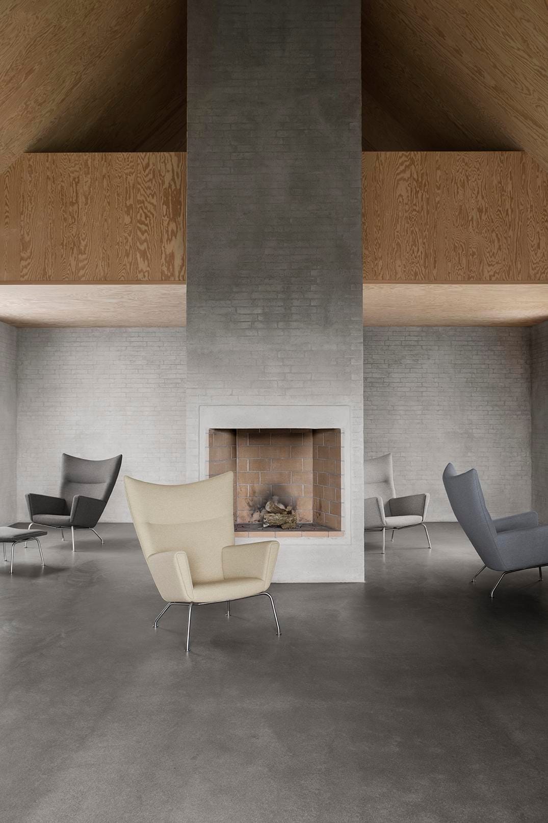 Carl Hansen CH446 jalkarahi, musta nahka - Image 4