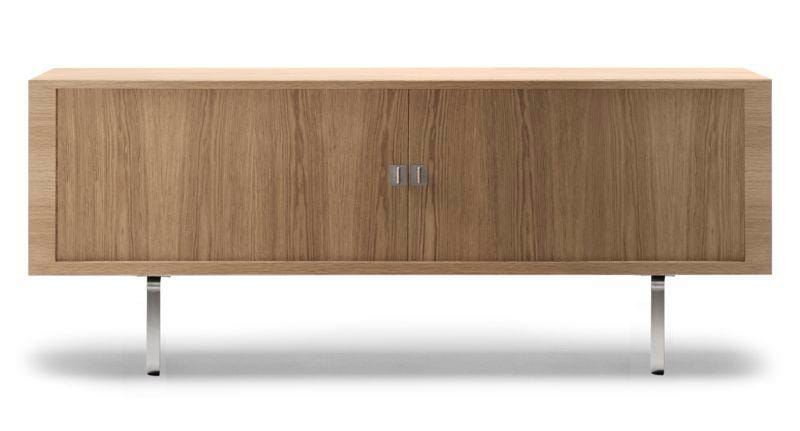 Carl Hansen CH825 Credenza sideboard, oiled oak / stainless steel