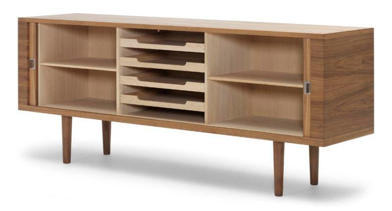 Carl Hansen CH825 Credenza sideboard, oiled oak / stainless steel - Image 3