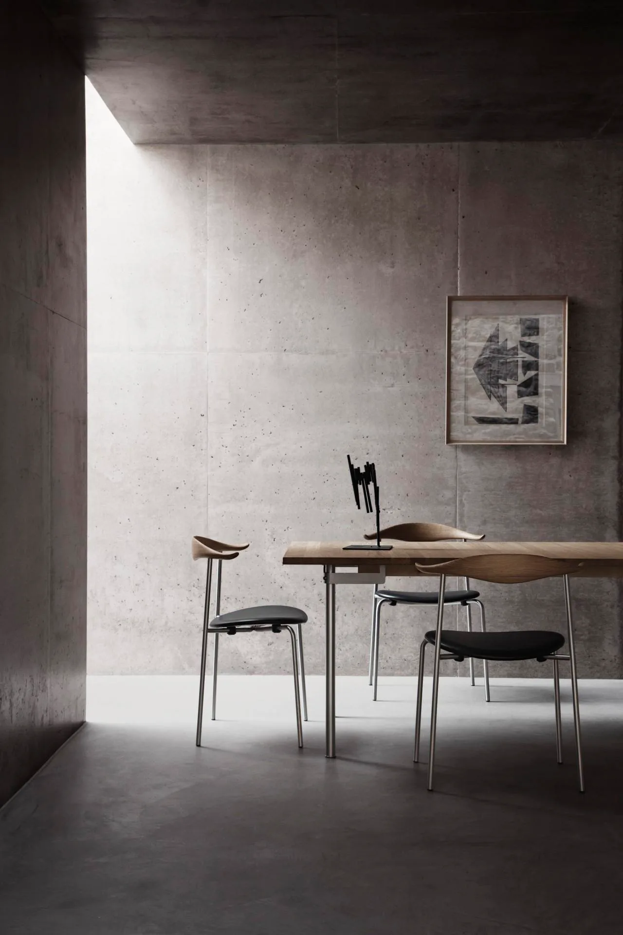 Carl Hansen CH88P -tuoli, öljytty tammi/musta nahka - Image 4