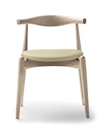 Carl Hansen CH20 -tuoli, valkoöljytty tammi/vaalea nahka
