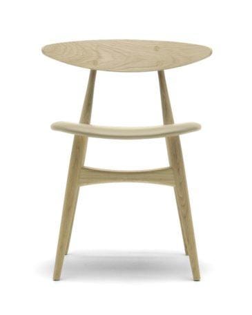 Carl Hansen CH33P chair, oiled oak / light leather