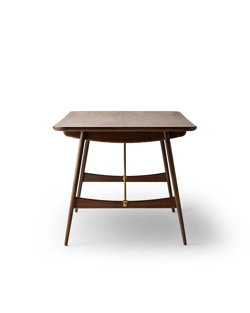 Carl Hansen BM1160 table, oiled walnut / brass - Image 2