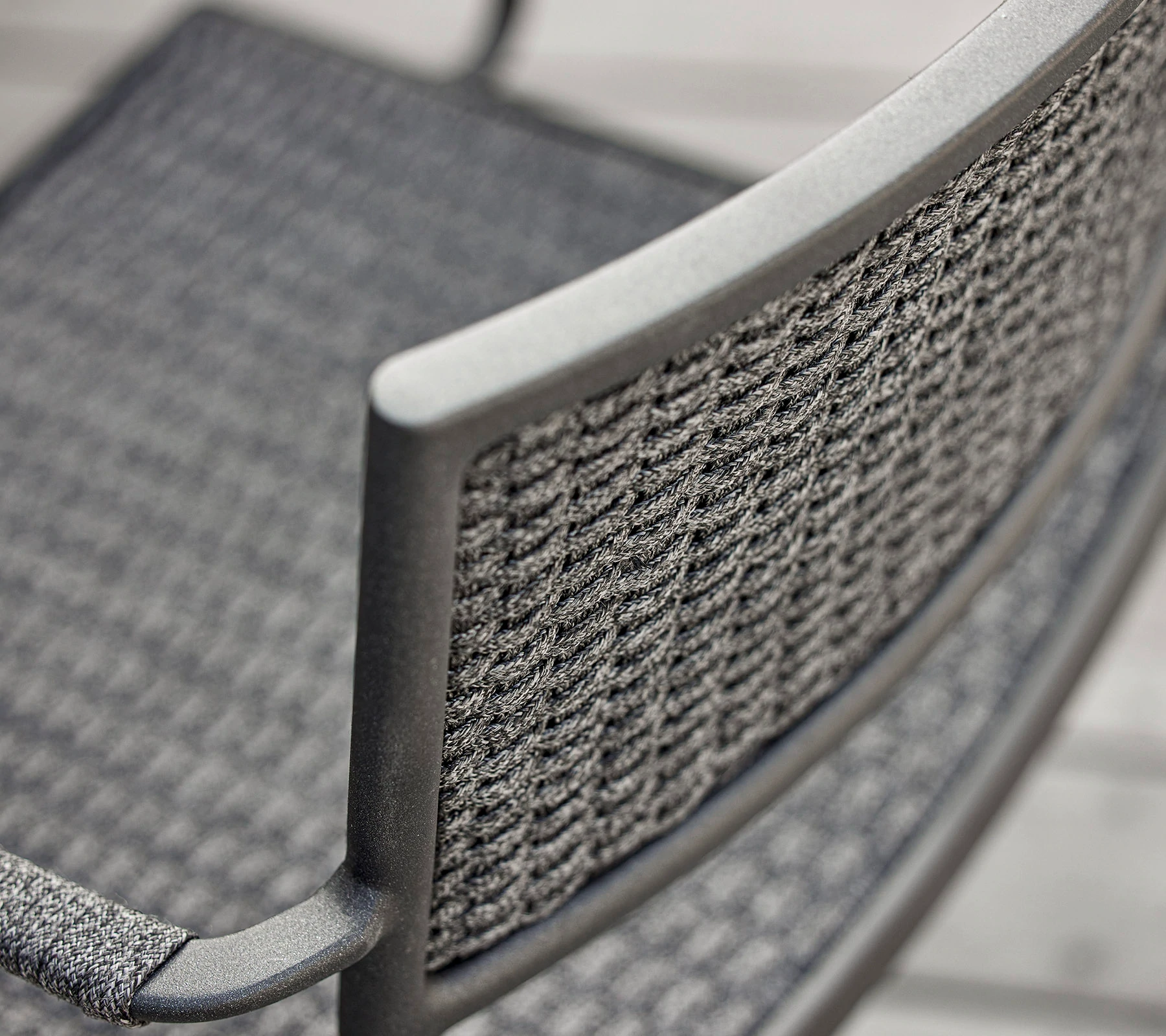Cane-line LESS chair, dark grey - Image 4