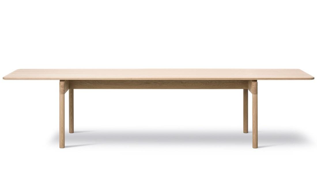Fredericia POST -ruokapöytä, 320x100cm, saippuoitu tammi
