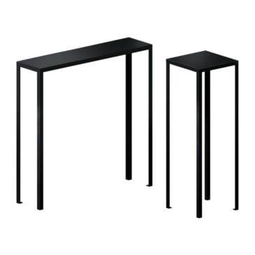 Zeus CONSOLE SLIM -konsolitaso, 40 x 40 cm, musta