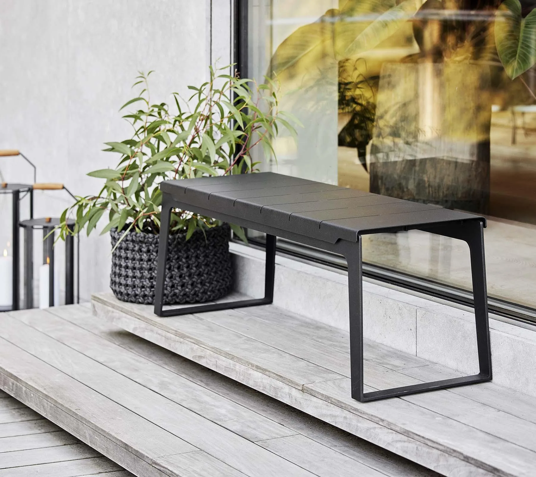 Cane-line COPENHAGEN -bench, dark grey - Image 2