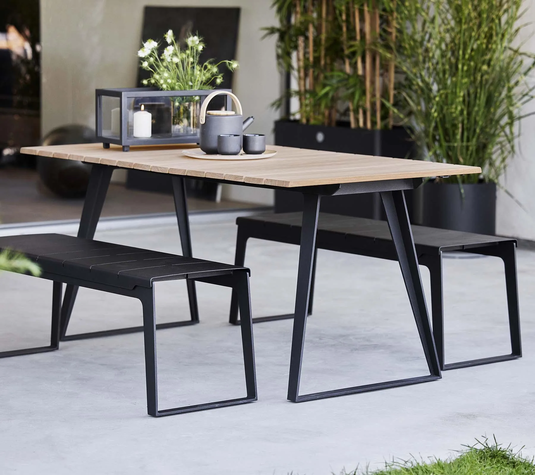 Cane-line COPENHAGEN -dining table with extension - Image 2