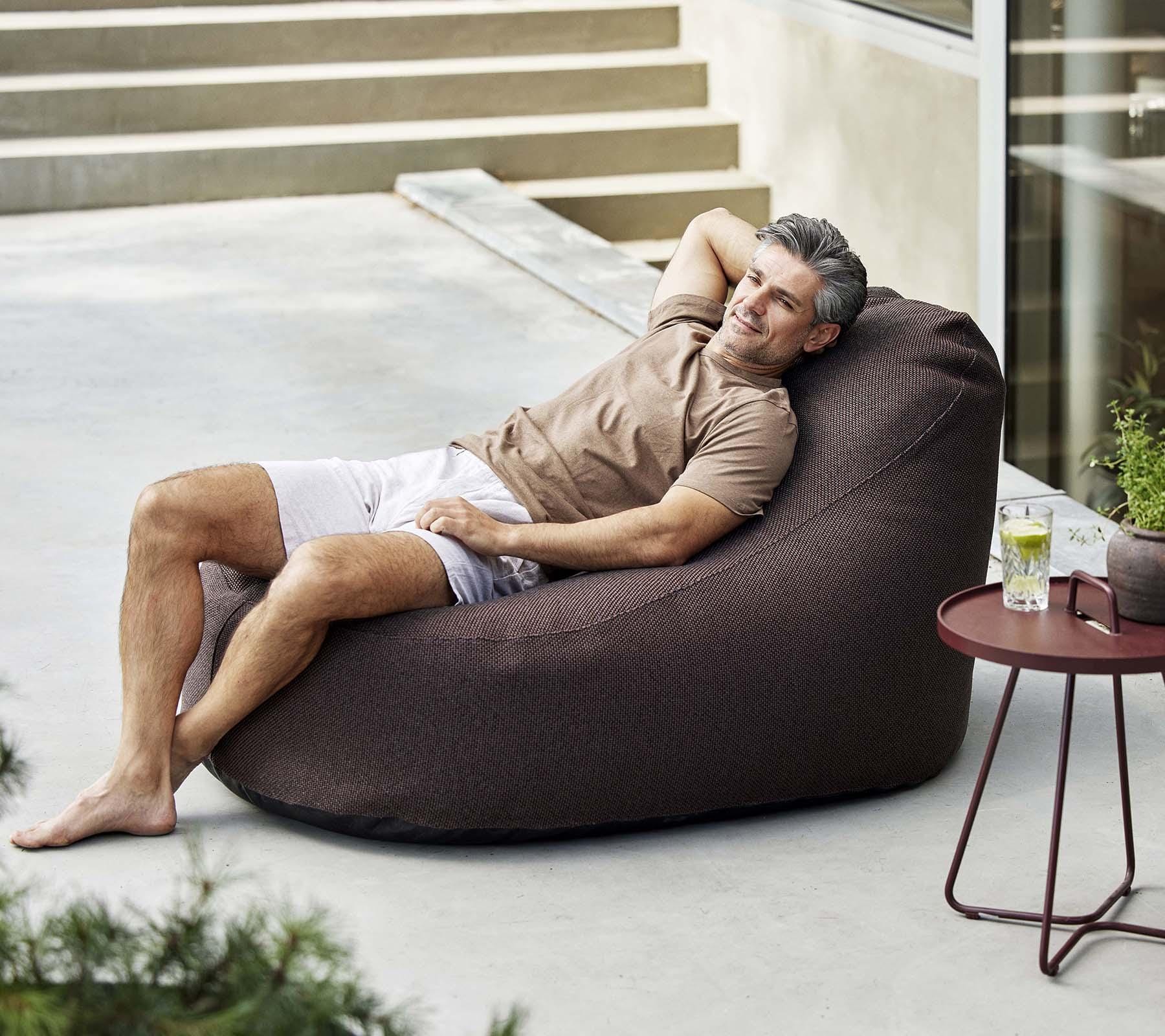 Cane-line COZY -bean bag chair, dark red - Image 2