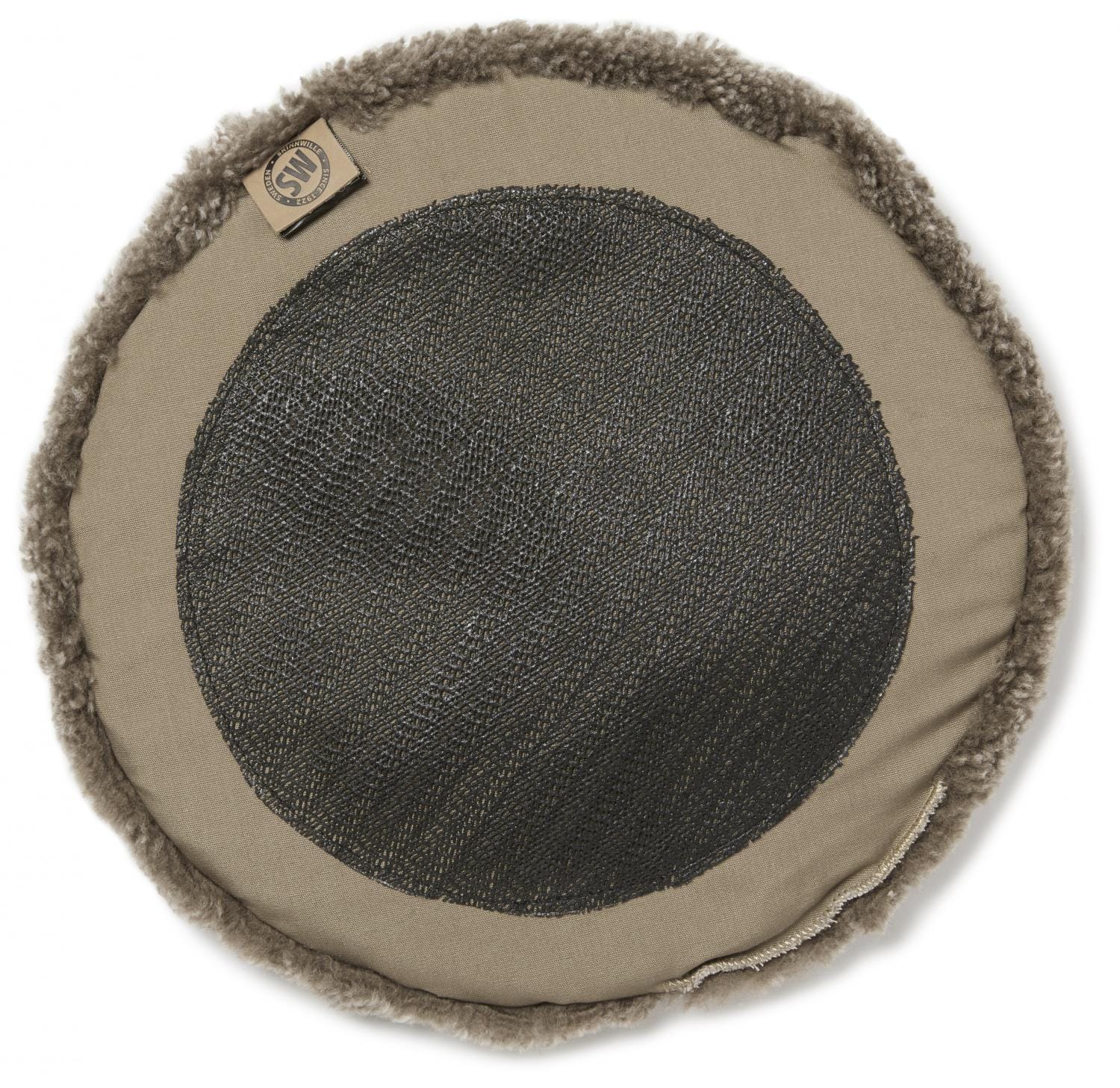 Skinnwille CURLY topattu istuinpäällinen, pyöreä, vaaleanruskea - Image 2
