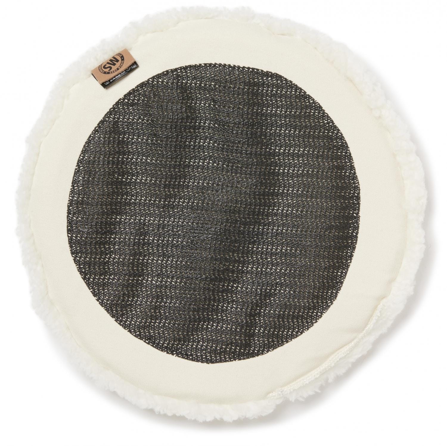 Skinnwille CURLY topattu istuinpäällinen, pyöreä, valkoinen - Image 2