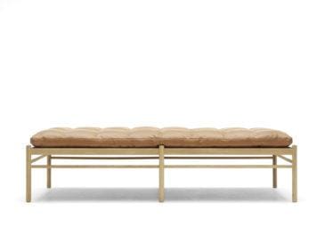 Carl Hansen OW150 daybed, öljytty tammi/ruskea nahka