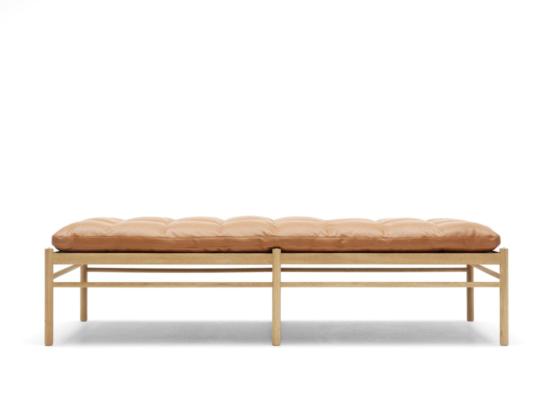 Carl Hansen OW150 daybed, öljytty tammi/ruskea nahka