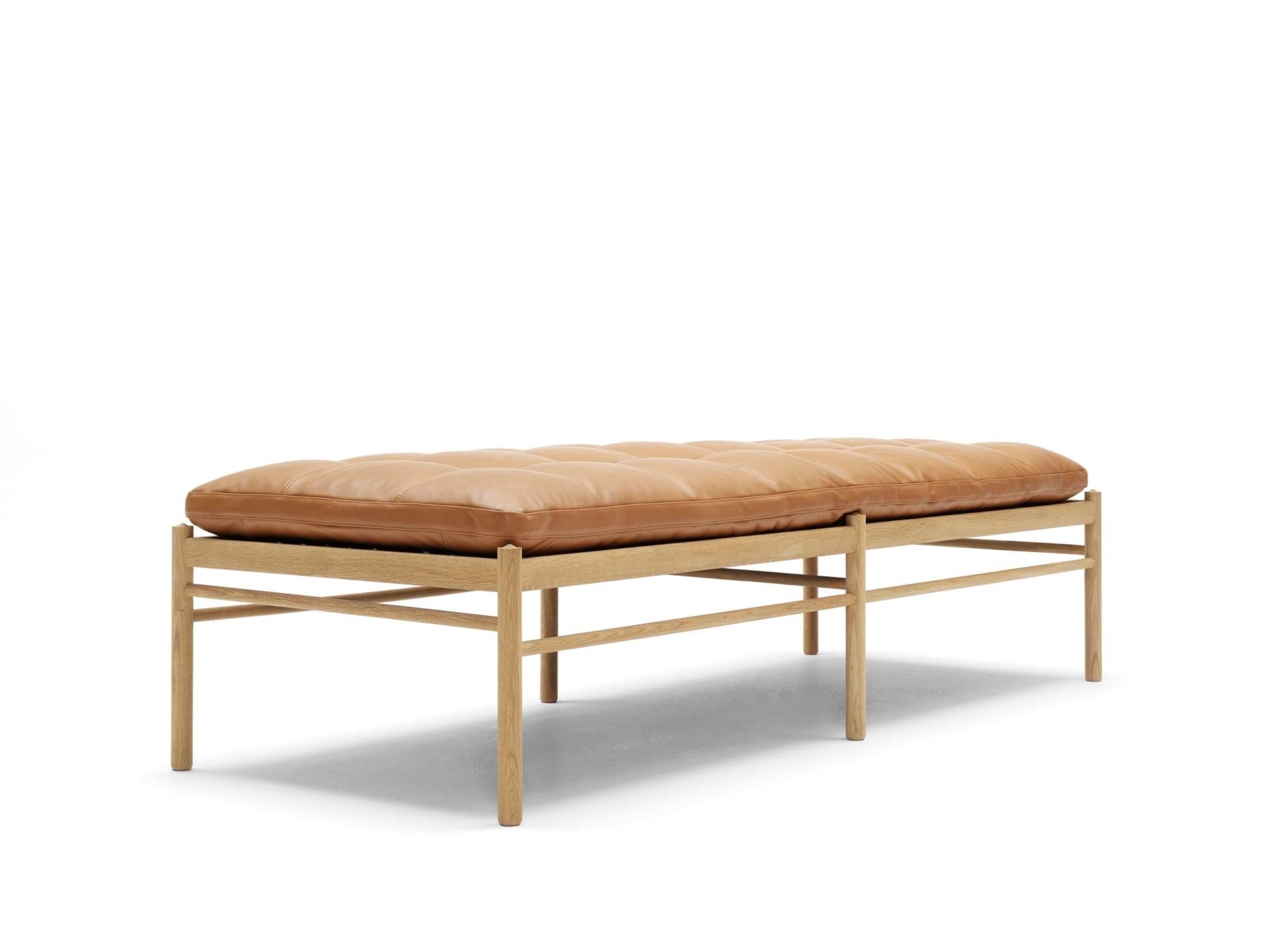 Carl Hansen OW150 daybed, öljytty tammi/ruskea nahka - Image 2