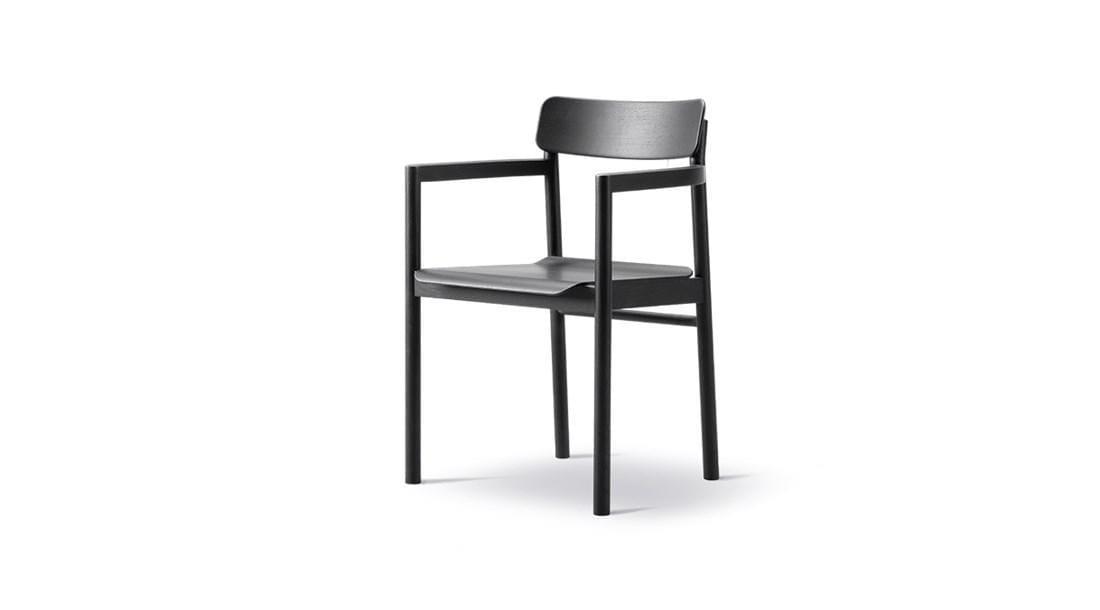 Fredericia POST -tuoli, mustaksi lakattu tammi - Image 2