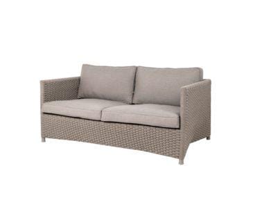 Cane-line DIAMOND 2-istuttava sohva, taupe