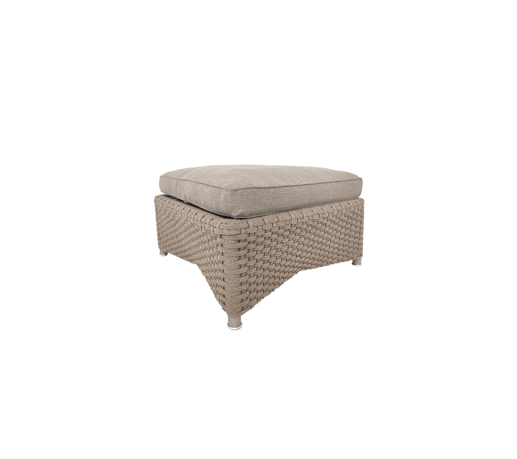 Cane-line DIAMOND footstool, taupe