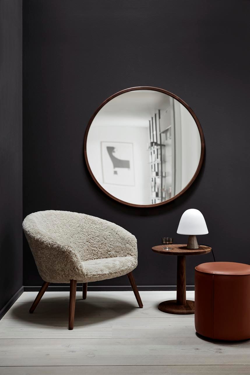 Fredericia DITZEL Lounge chair, moonlight sheepskin/lacquered oak - Image 3