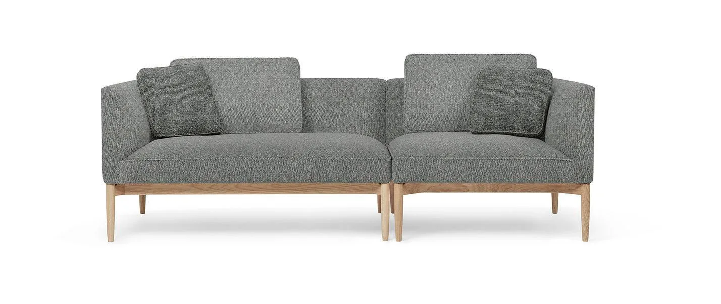 Carl Hansen EMBRACE -sofa, oiled oak / grey